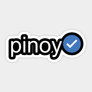 Verified Pinoy (White Text) Sticker